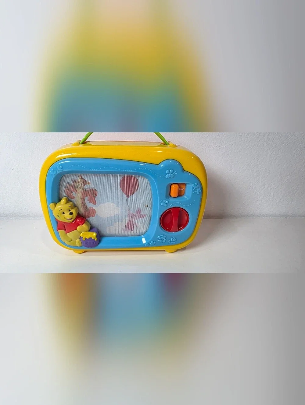 Disney Winnie the Pooh My First TV Wind-Up Musical Scrolling Baby Toy TESTED